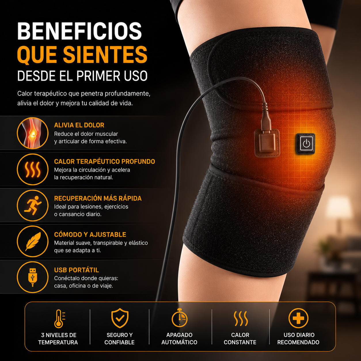 RODILLERA TERMICA PARA EL DOLOR