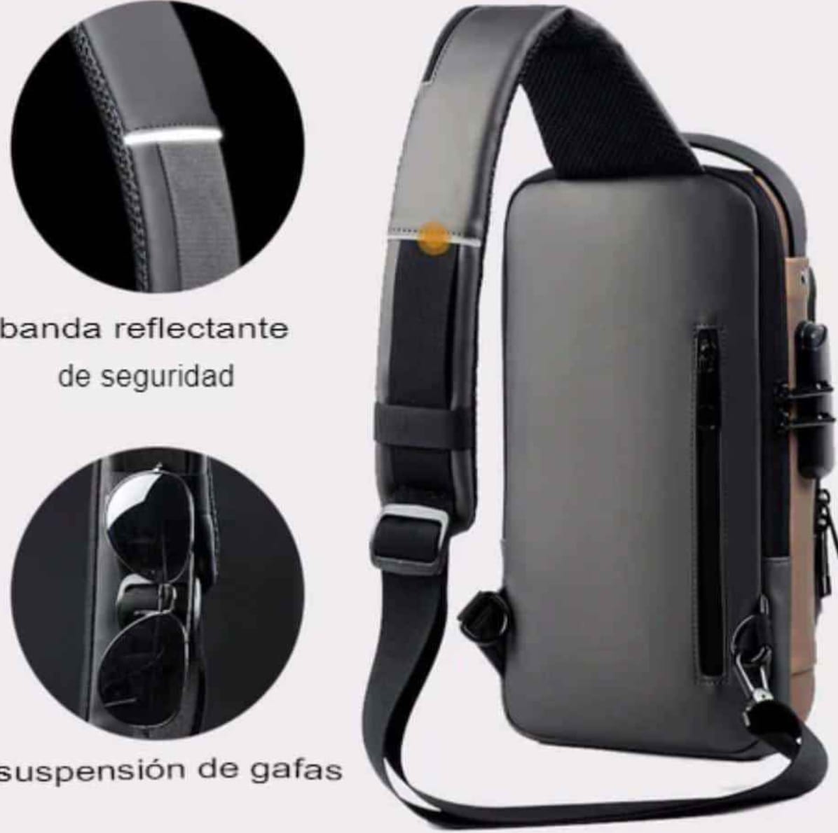 Mochila Antirrobo Impermeable Con Puerto USB