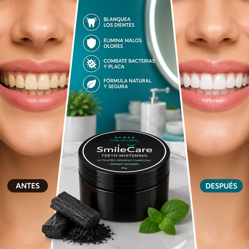 POLVO DE CARBON BLANQUEADOR DENTAL
