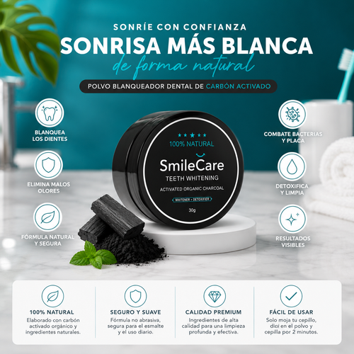 POLVO DE CARBON BLANQUEADOR DENTAL
