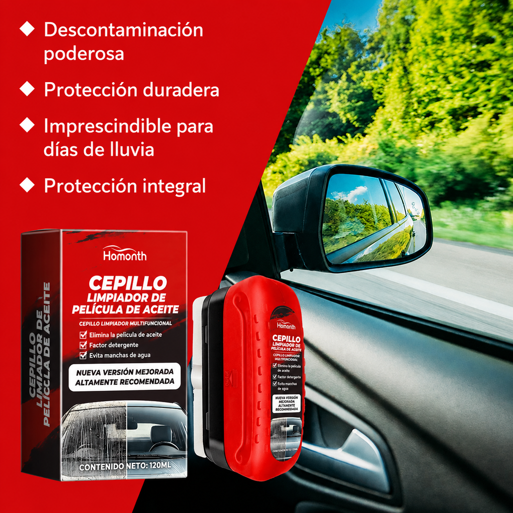 VisionClear™ - Elimina la Película de Aceite y Recupera una Visión Clara en Segundos