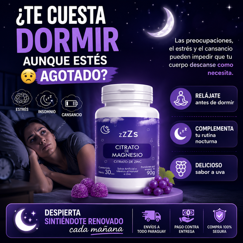 GOMITAS PARA DORMIR CITRATO DE MAGNESIO