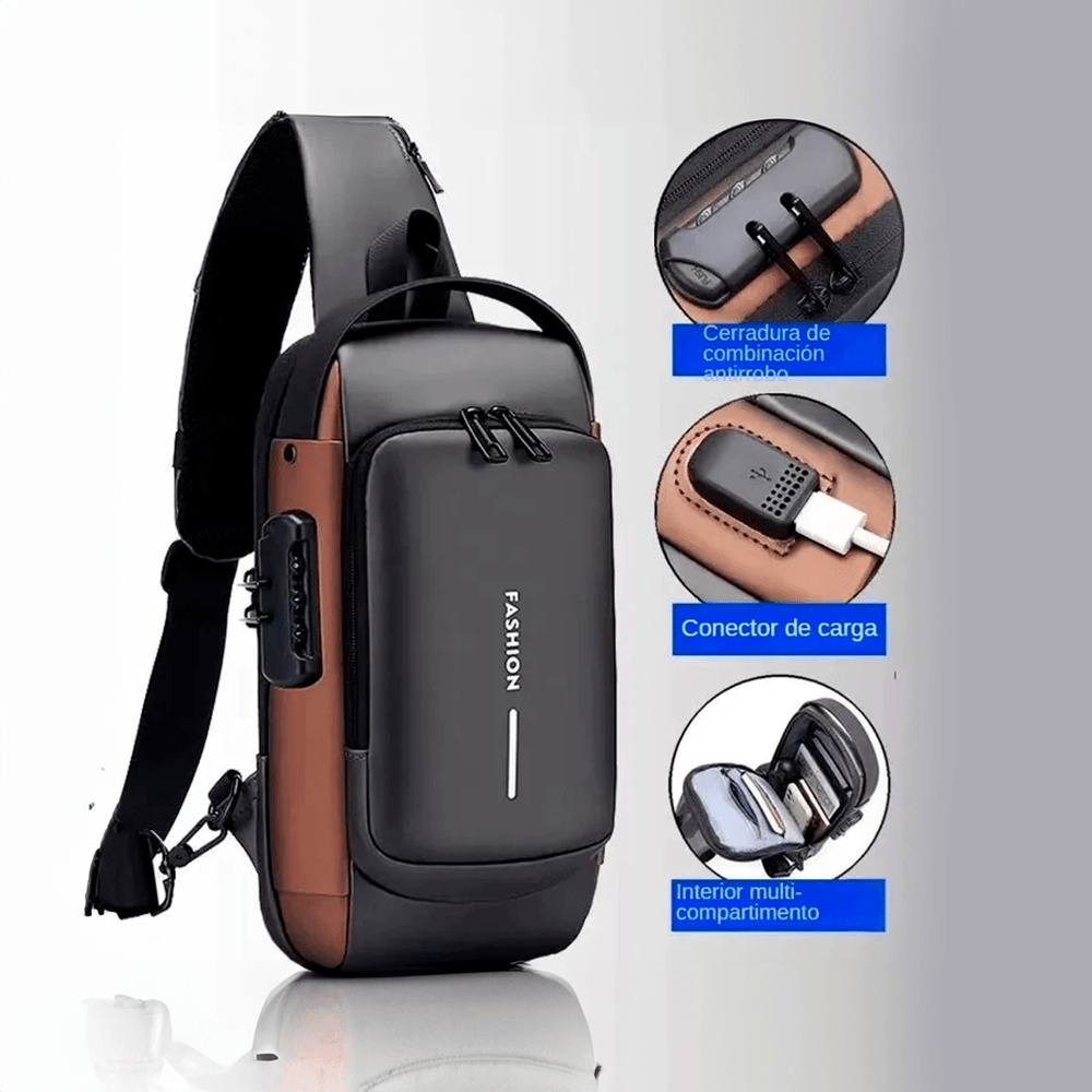 Bandolera Antirrobo Premium con Conector USB Inteligente