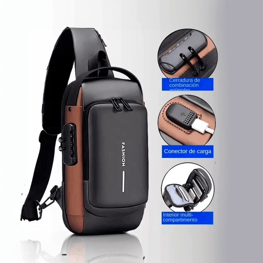 Bandolera Antirrobo Premium con Conector USB Inteligente