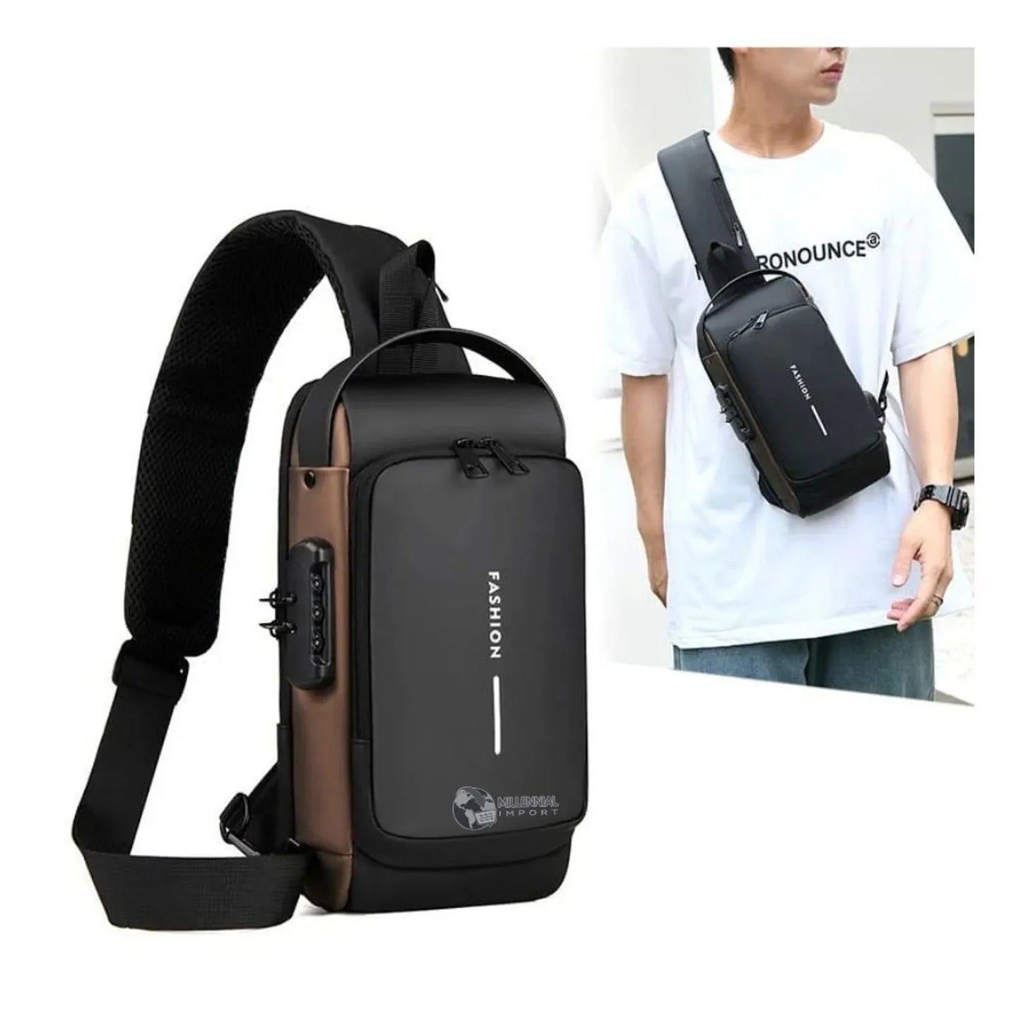Bandolera Antirrobo Premium con Conector USB Inteligente