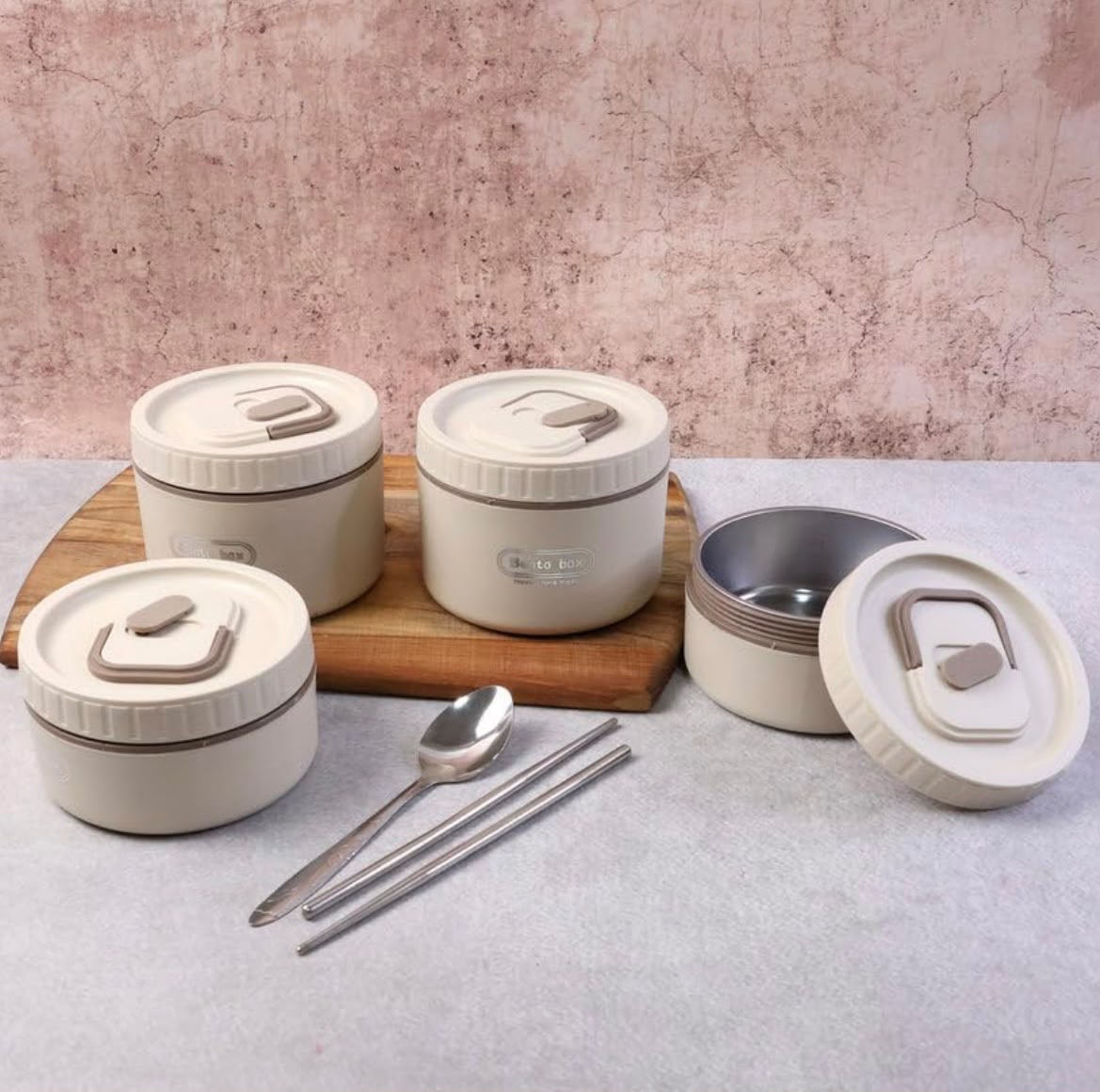 SET DE LONCHERA TERMICA CON 4 CONTENEDORES