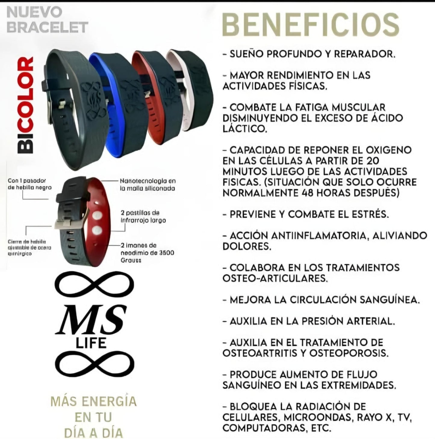 Brazalete Terapéutico Magnético