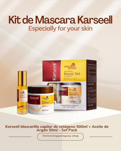 KIT MASCARA Y ACEITE CAPILAR KARSEELL